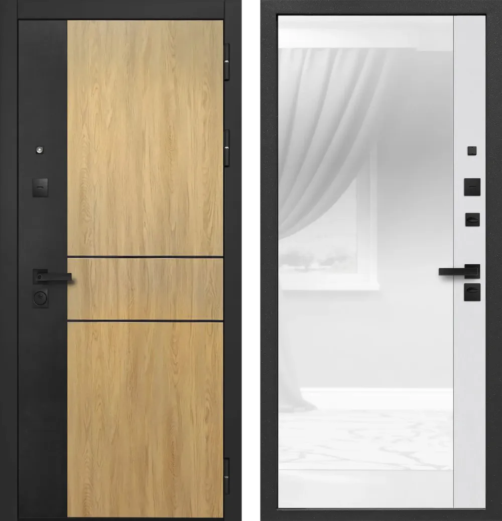 9 см Smart 2 Lacobel White Лайт Грей 860*2050 R
