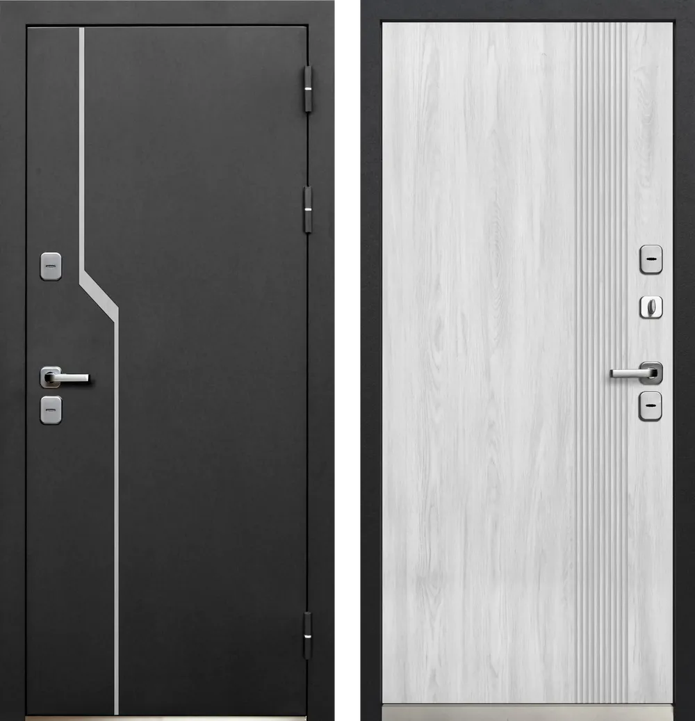 Luxor Termo 1 Букле черный Сосна белая 860*2050 R