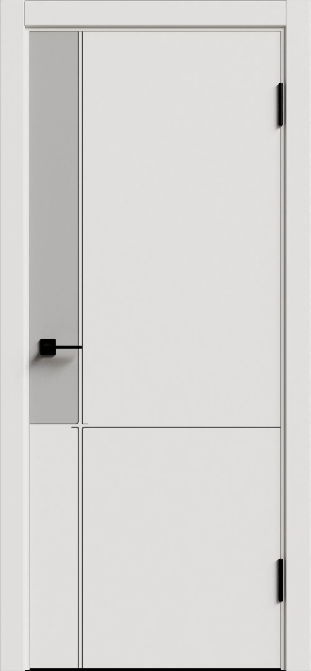 DM 3 ДГ 800*2000 Silver ABS черная с 4-х сторон