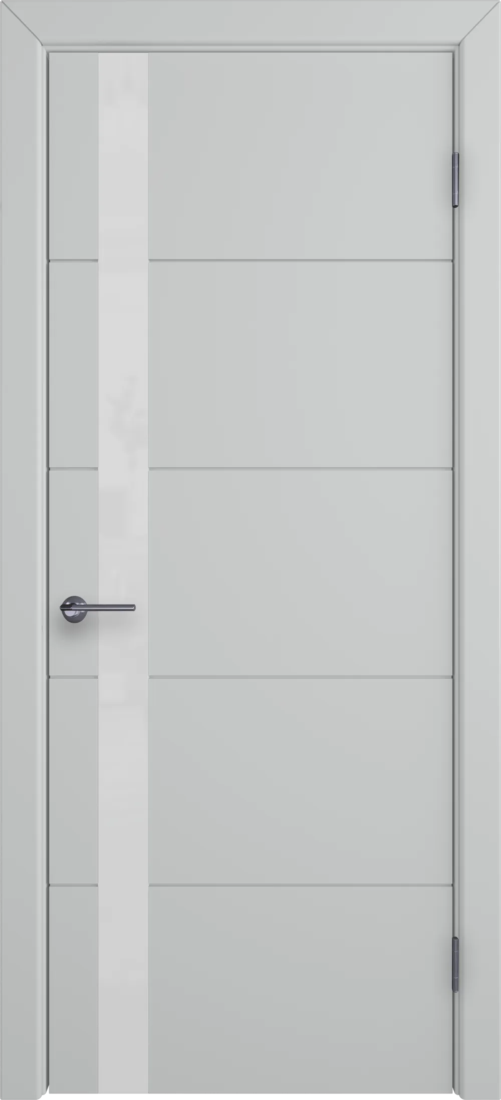 Integra 32 ДО White gloss 800*2000 Серебро эмаль