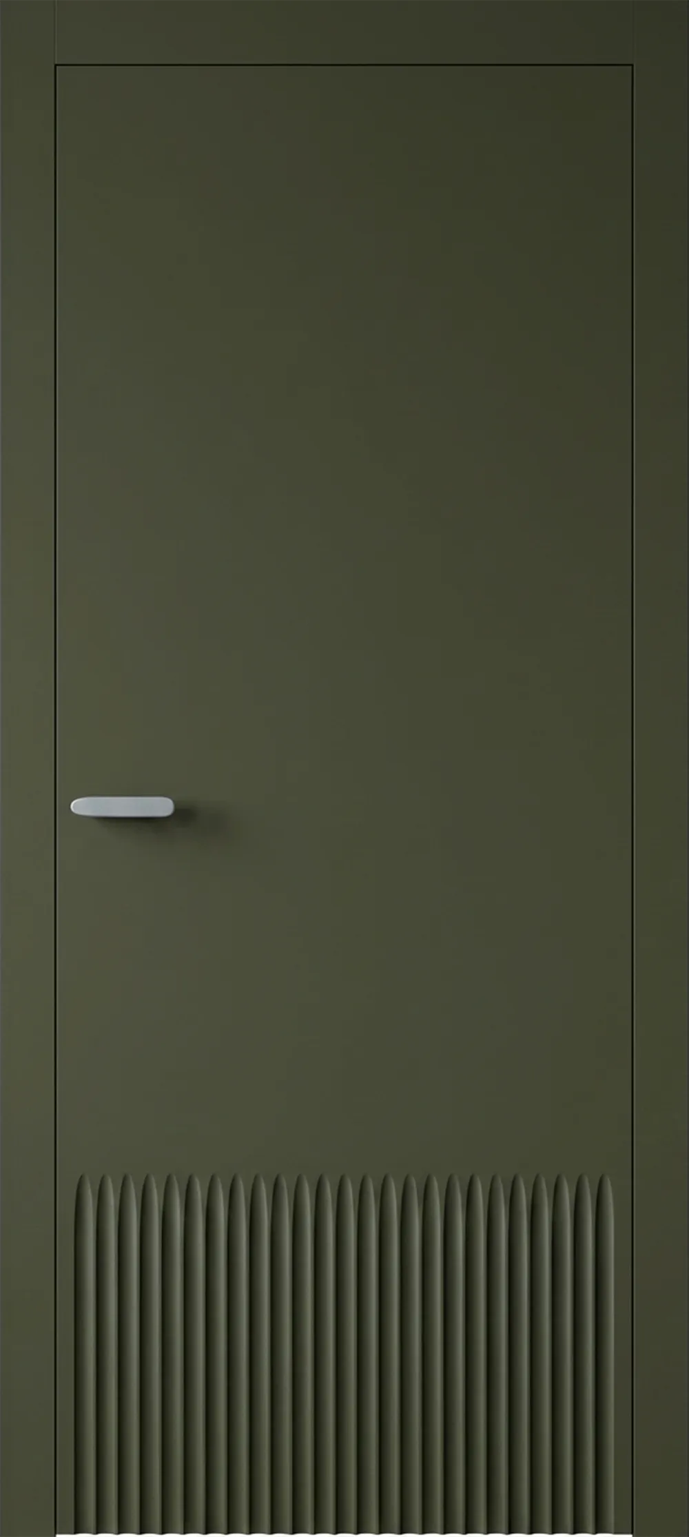 Asti 1 ДГ 800*2000 (38) Стронг олива ПВХ в цвет полотна с 2-х сторон Врезка 0