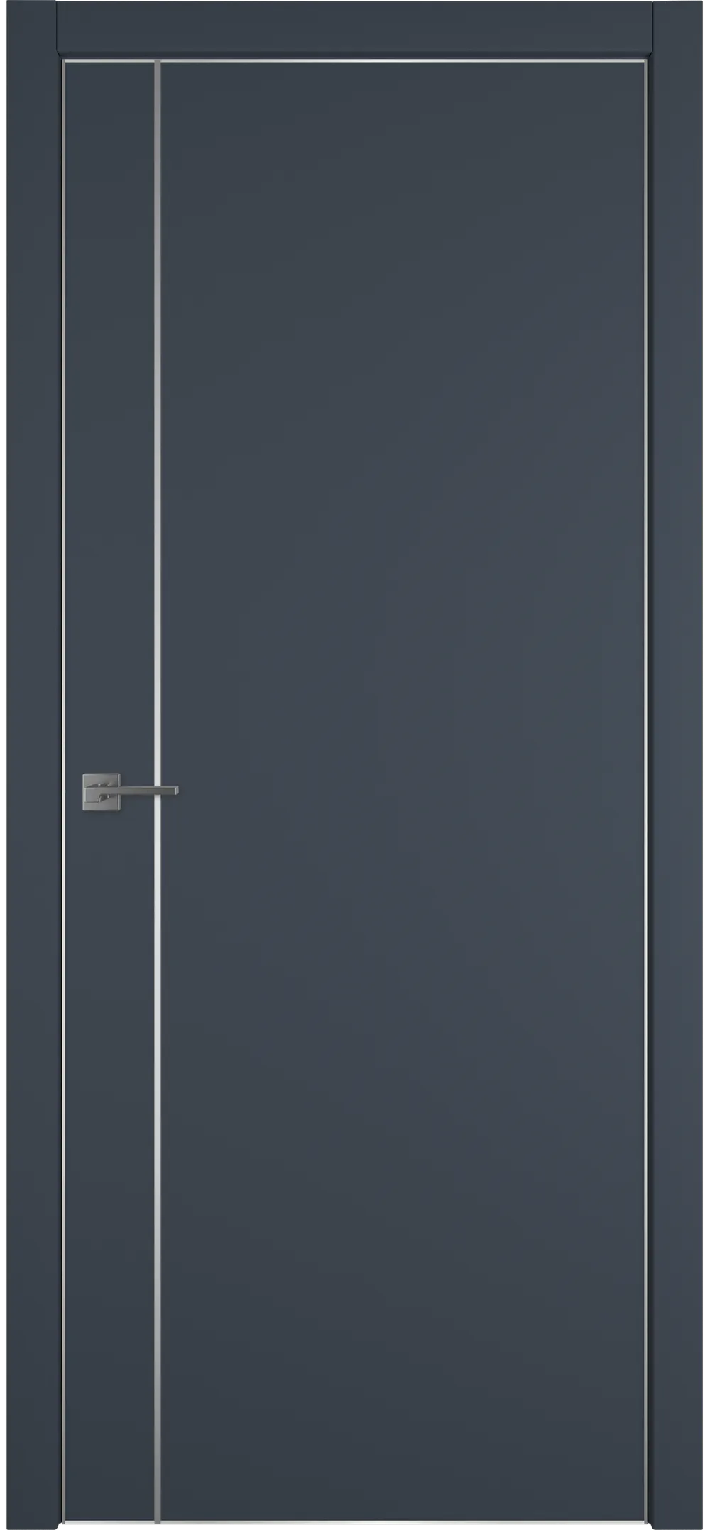 Witon 1 VM 800*2000 Navy Silver Edge Молдинг серебро накладной