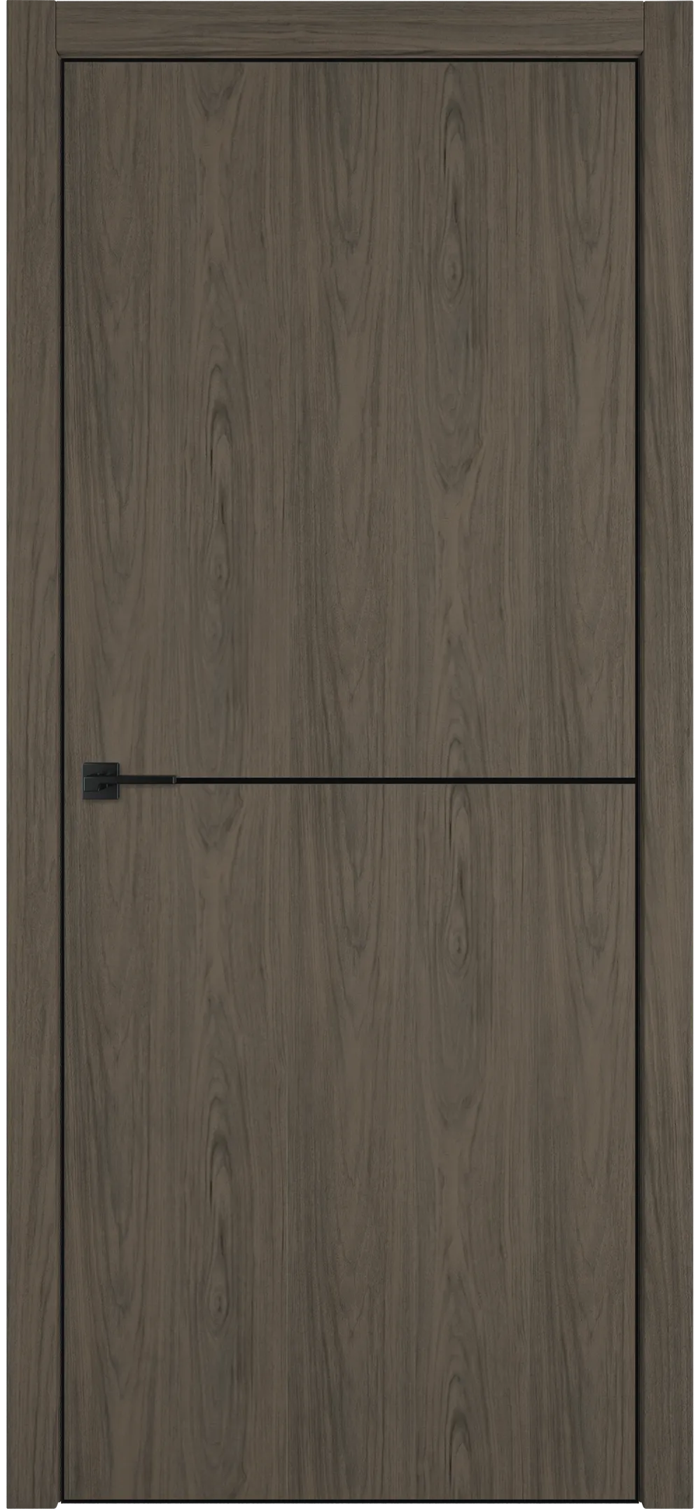Witon 1 800*2000 Орех горный Black Edge Молдинг Черный