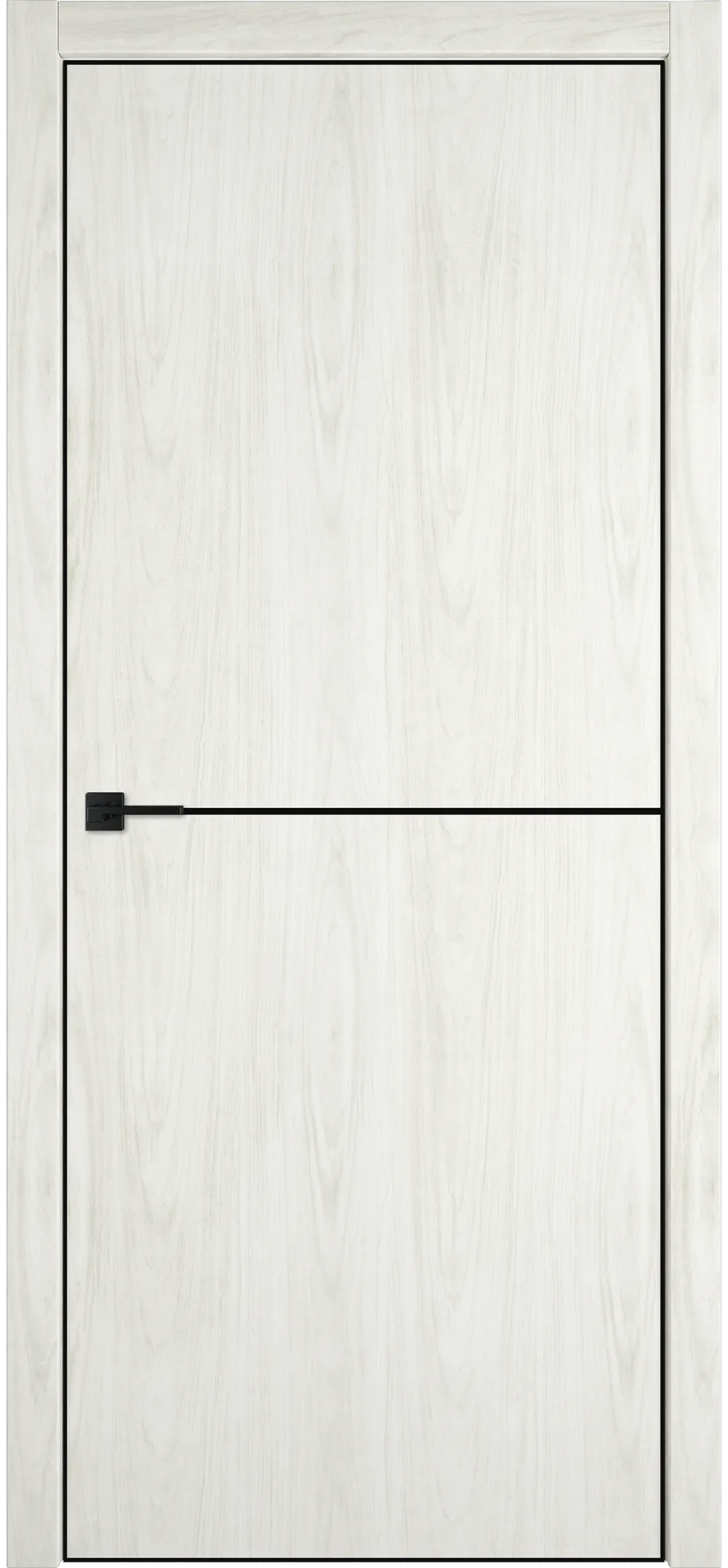 Witon 1 REVERSE 800*2000 Орех молочный Black Edge Молдинг Черный зпп Eclipse зпз 196 зам. М1895BL R