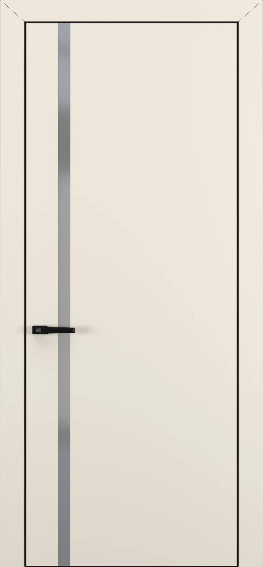 Актива ТК1 Silver Grey 800*2000 Матовый крем ALU Черная с 4-х