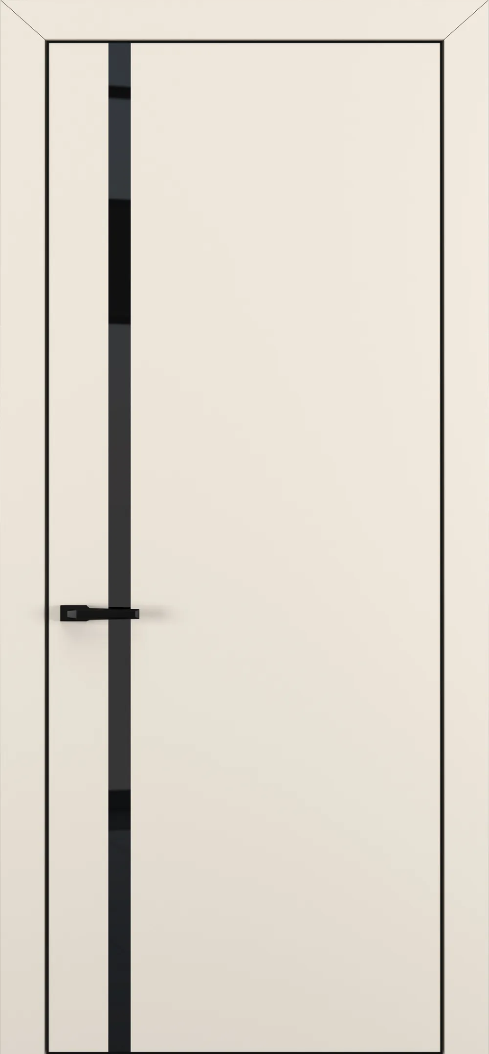 Актива ТК1 Black Classic 800*2000 Матовый крем ALU Черная с 4-х