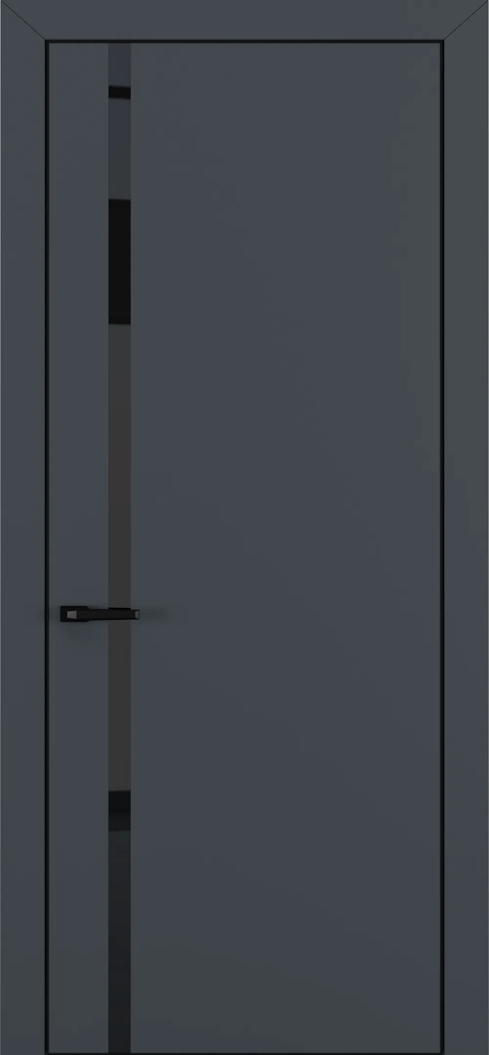 Актива ТК1 Black Classic 800*2000 Графит Ультра Мат ALU Черная с 4-х