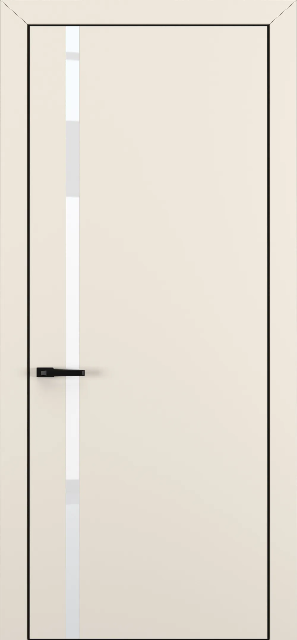 Актива ТК1 White Pure 800*2000 Матовый крем ALU Черная с 4-х