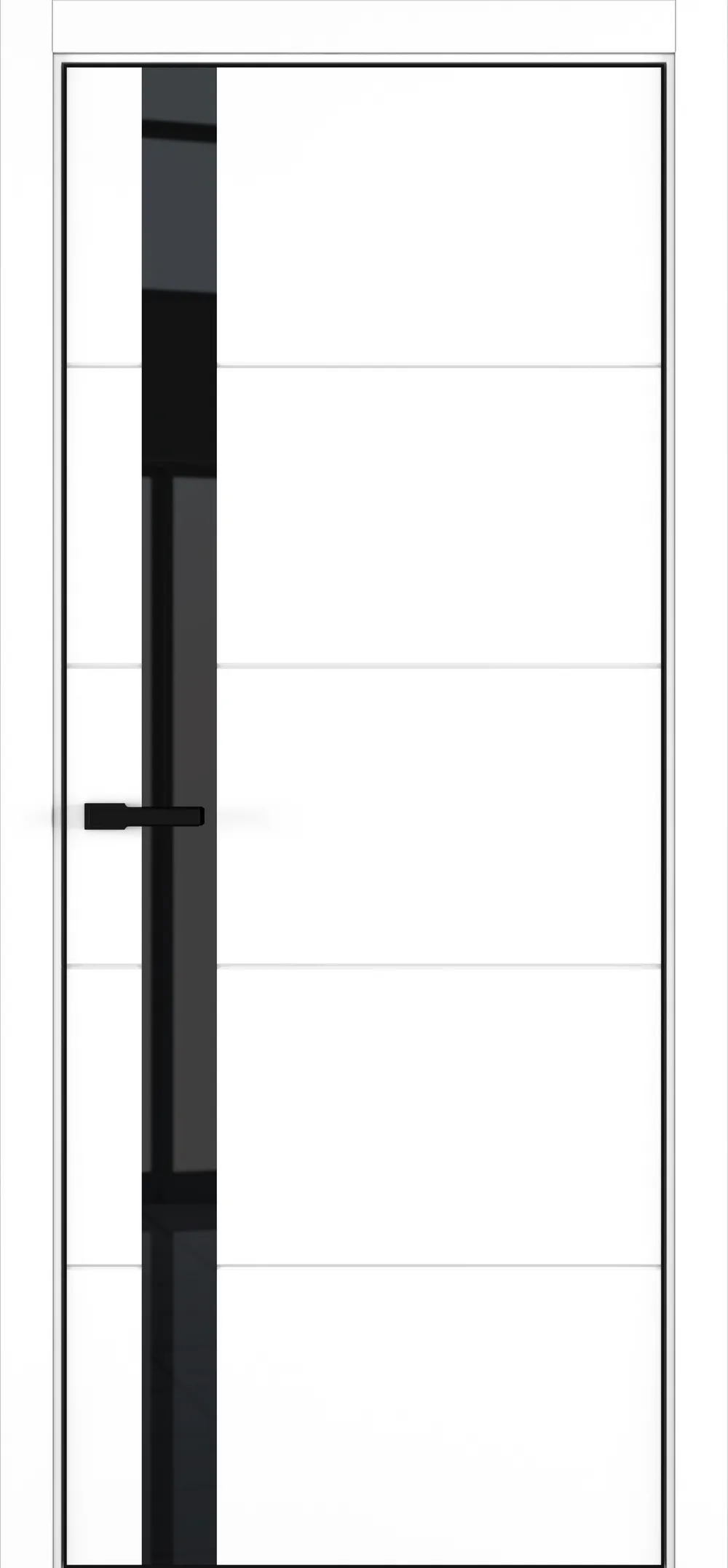 Groove RK Black Classic 800*2000 Белая эмаль ALU Черная с 4-х