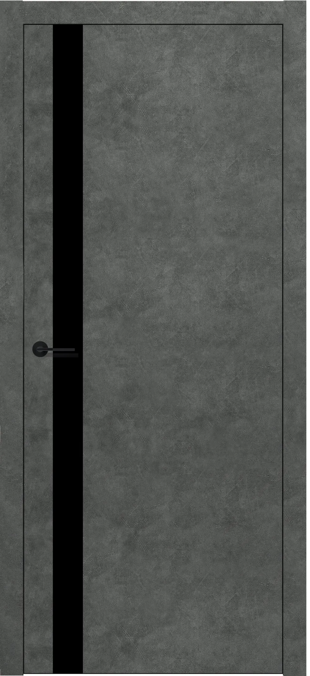 DL 04 черный лак 800*2000 ABS Black (2) Бетон темный
