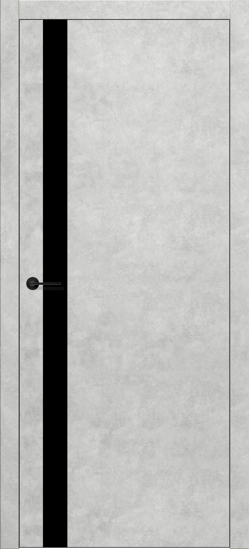 DL 04 черный лак 800*2000 ABS Black (2) Бетон белый