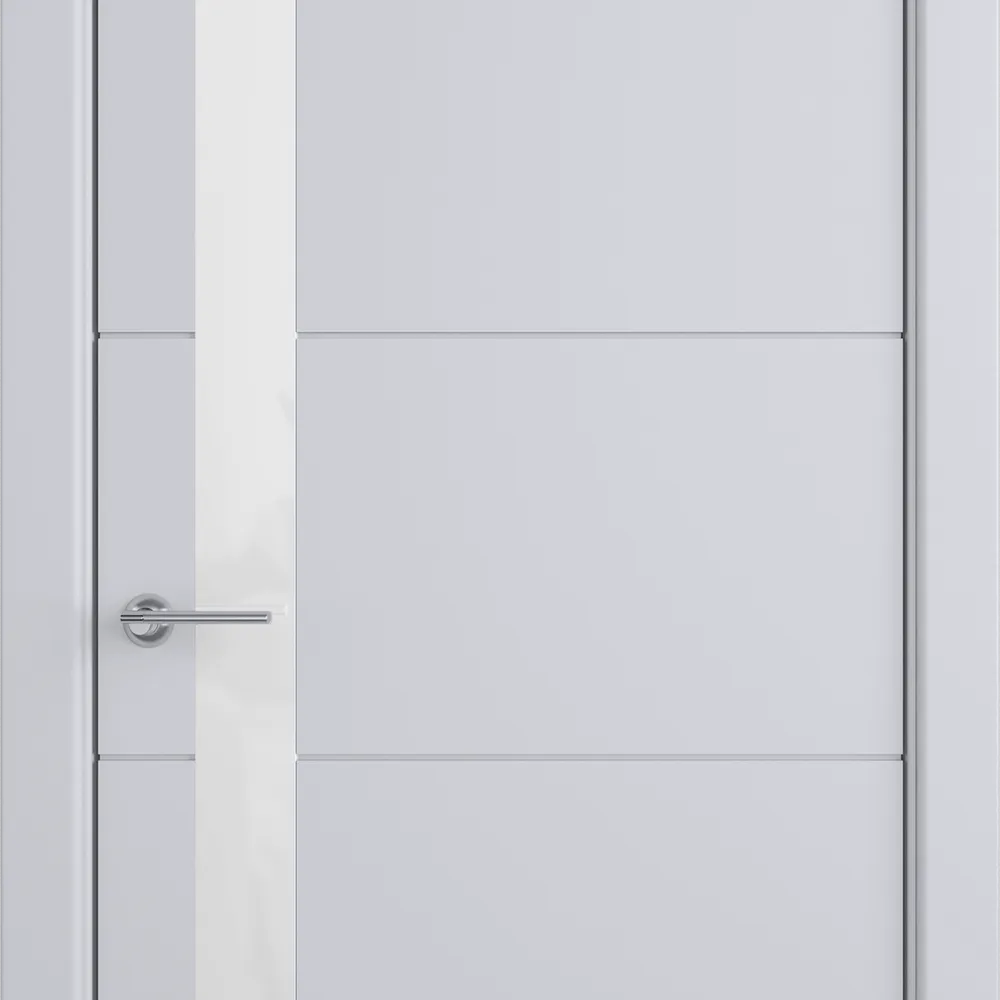Integra 32 ДО White gloss 800*2000 Светло-серая эмаль