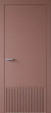 Asti 1 ДГ (38) Стронг коралловый ПВХ в цвет полотна с 2-х сторон Врезка 0