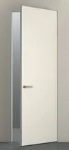 Дверное полотно Invisible (42 мм) Грунт ALU Хром с 4-х сторон (Тип 9) зпз Vantage под фикс./ARNI 410/196 зпп 2.0 под 2 шт