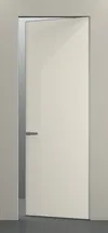 Дверное полотно Invisible (42 мм) Грунт ALU Хром с 4-х сторон (Тип 9) зпз Vantage под фикс./ARNI 410/196 зпп 2.0 под 2 шт