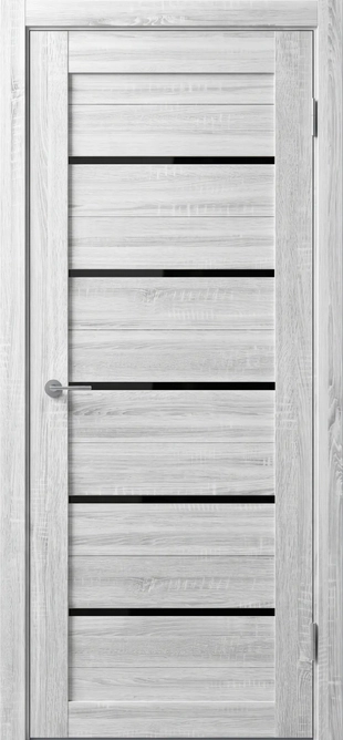 ST1 ДО (Ю) Lacobel черный лак Сонома светлый