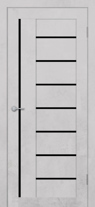 ST3 ДО (Ю) Lacobel черный лак Бетон белый
